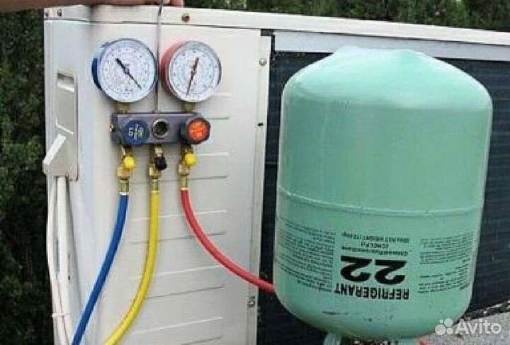Чистка сплит-систем ремонт заправка фреоном монтаж