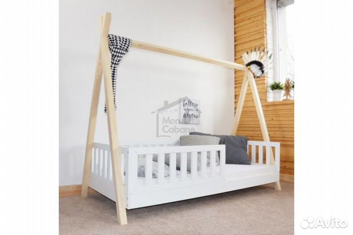 Детская кровать вигвам из бука