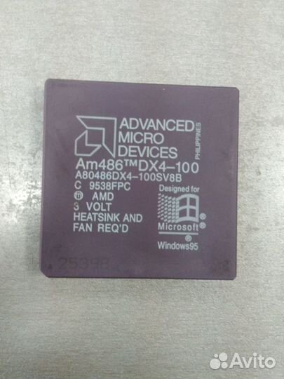 Процессор Socket: PGA168 AMD A80486X4-100SV8B