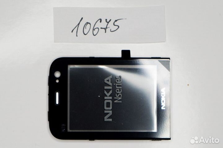 Защитное стекло дисплея Nokia n78 black новый ориг