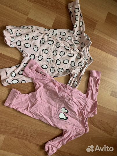 Детские вещи для девочки пакетом 0-3 месяцев