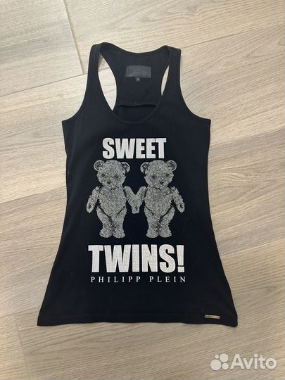Philipp plein майка черная