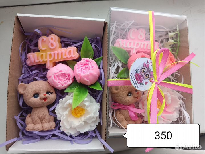 Подарочные наборы на 8 марта. Мыло