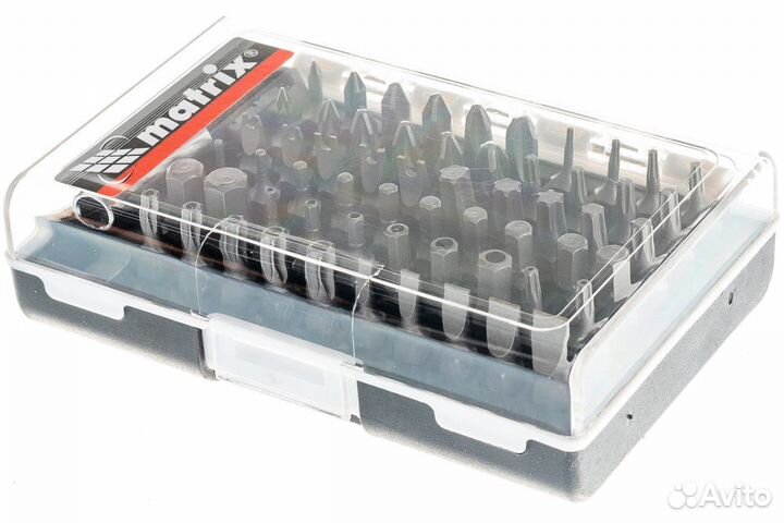 Набор бит вставок 61 штука с магнитным держателем