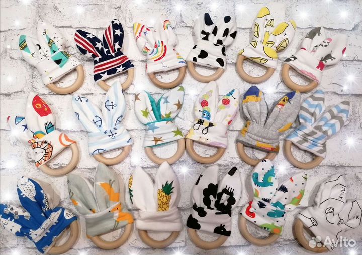 Ушки шуршалочки Варежка-грызунок