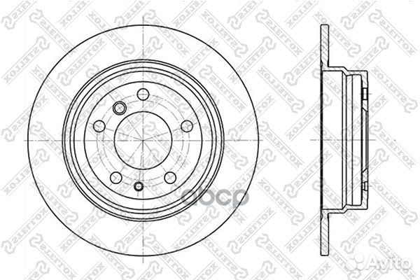 6020-1520-SX диск тормозной задний BMW E34