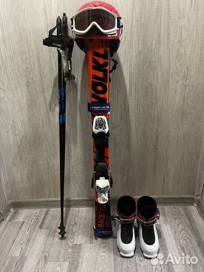 Комплект горных лыж volkl 100 см