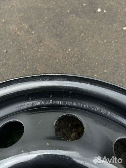 Штампованные диски r15