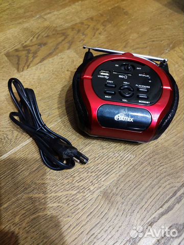 Магнитола Ritmix RBB-100BT Red/Black купить в Зеленограде | Электроника ...