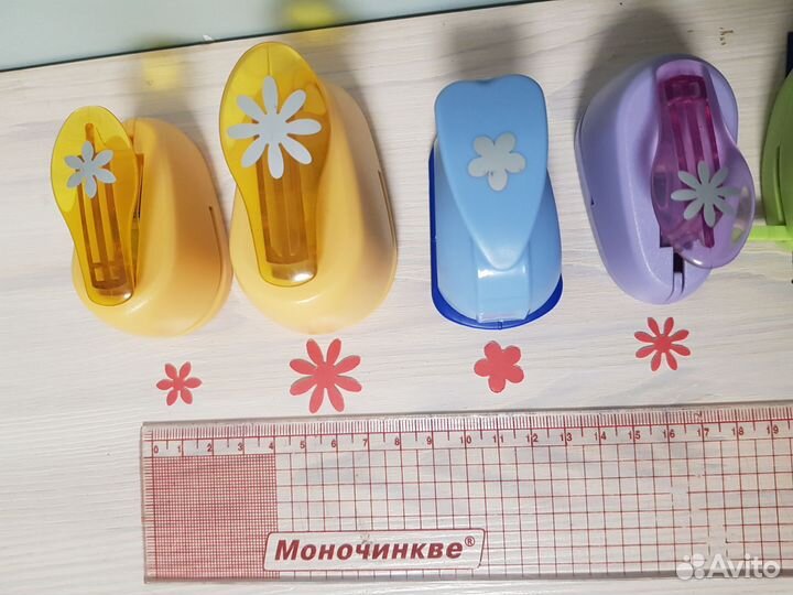 Фигурные дыроколы 5 шт