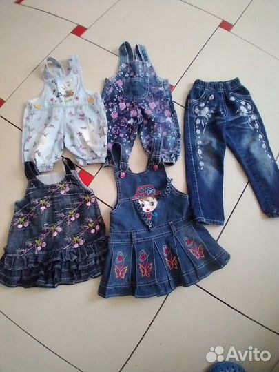 Джинсовая одежда для детей от 6 месяцев и старше