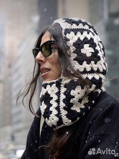 Капор, Балаклава женская вязаная