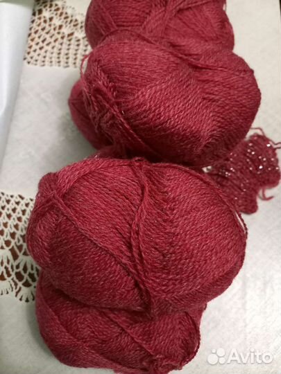 Пряжа шерсть и полушерсть