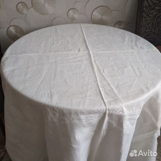 Скатерть лен СССР новая 170 на 170