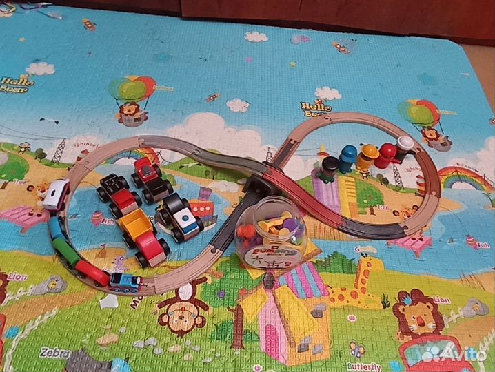 Железная дорога Икеа lillabo конструктор фигурки