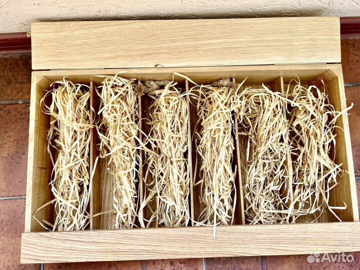 Деревянный ящик винный под 6 бутылок подарочный