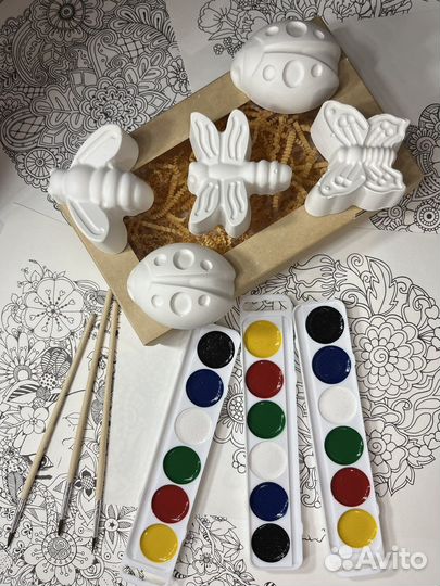 Раскраска фигурок из гипса