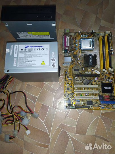 Материнская плата Asus P5LD2 SE + процессор E2180