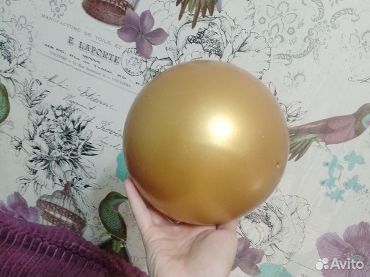 Мяч для художественной гимнастики, 15 см, золотой