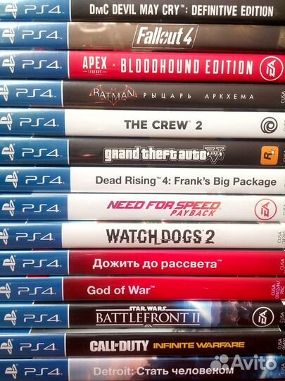 PS4 диски лицензионные игры Sony PlayStation 4