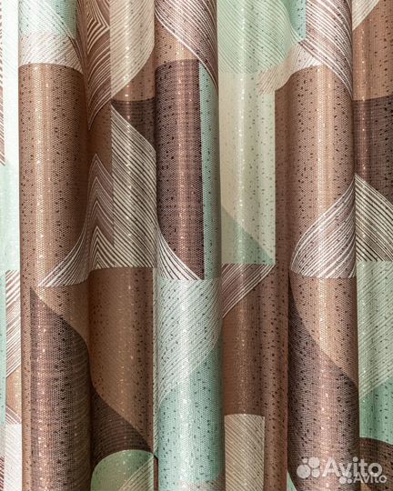 Шторы пабло мятный новые на окна пошив