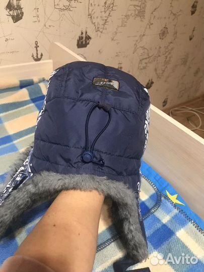 Шапка зимняя на мальчика 54 р
