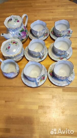 Чайный сервиз фарфор коростень - 6 персон