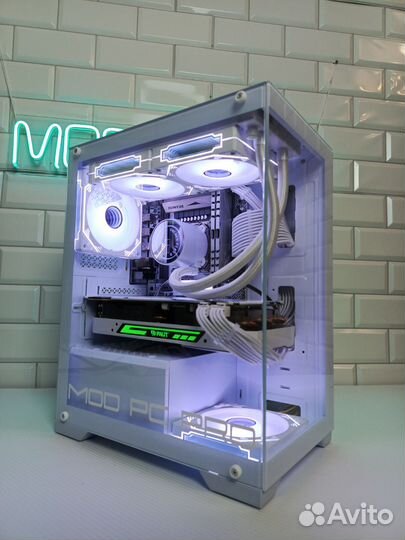 Игровой компьютер белый Intel/Полный Комплект/пк