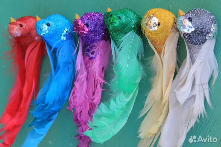 Птички на проволоке для декора