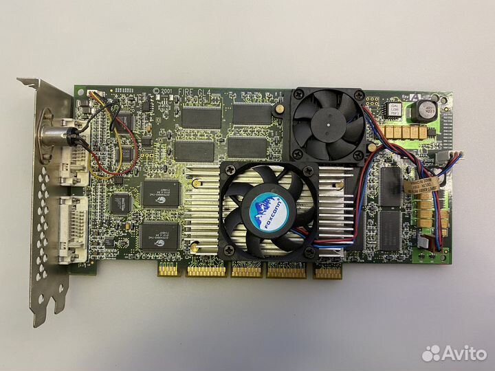 Видеокарта HP ATI Fire GL4 AGP 128MB ретро