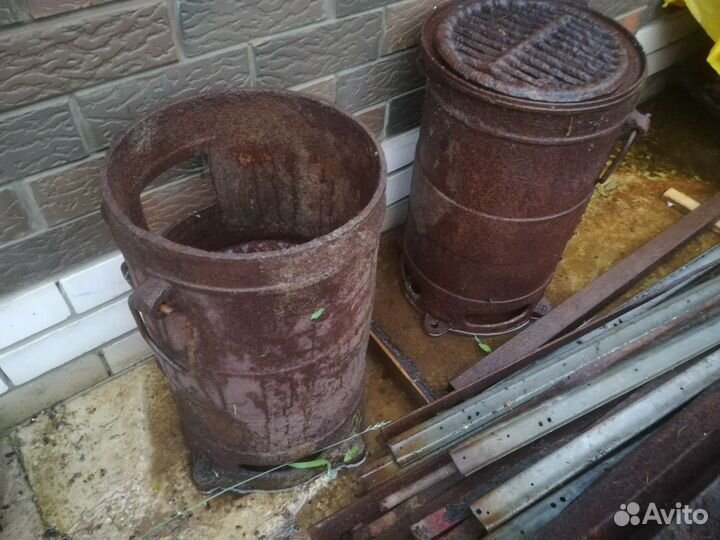 Печь буржуйка чугунная СССР