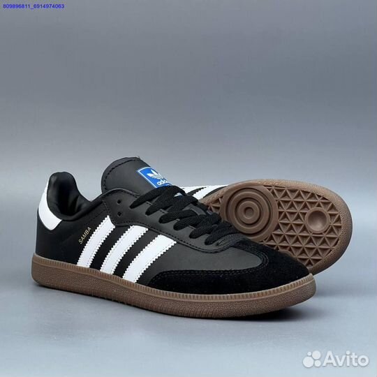 Кроссовки Adidas Samba Black (Арт.47468)