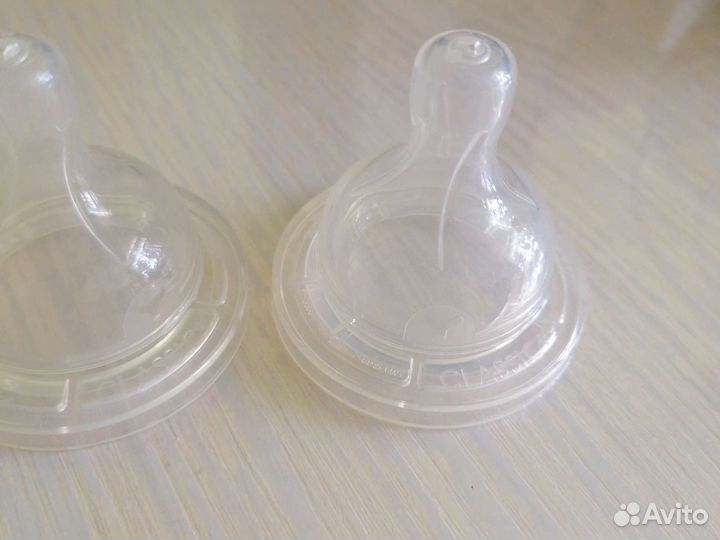 Соски бутылочные и другие предметы для кормления