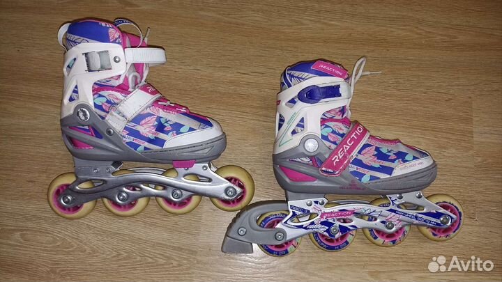 Коньки роликовые Reaction Rainbow girl