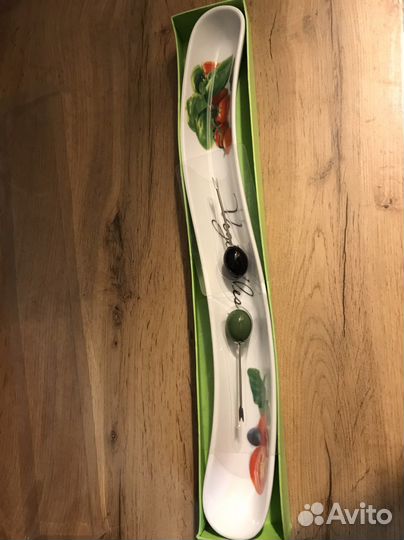 Блюдо фарфоровое для оливок