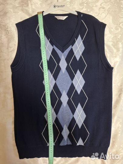 Жилет школьный для мальчика, 12-14 лет,рост 164 см