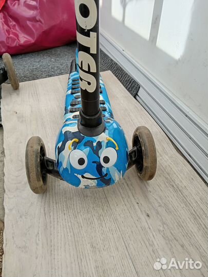 Самокат 3х колёсный бу