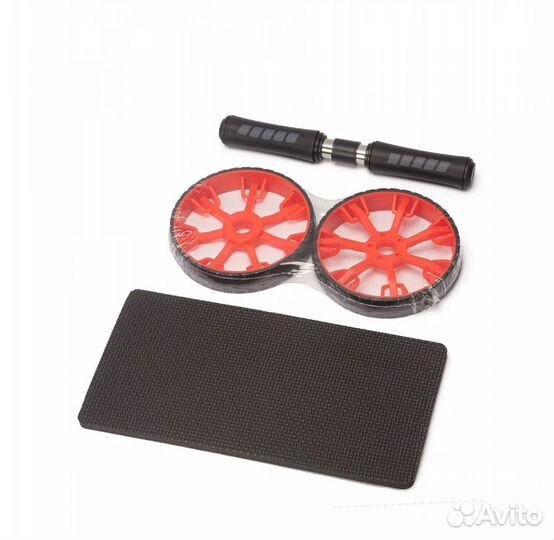 Ролик для пресса красный два колеса диаметр 15,5 с