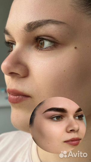 Модель на брови