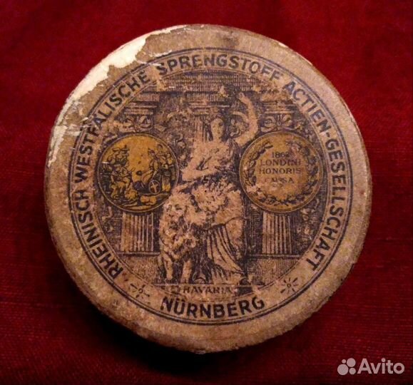 Старинная капсюльная коробочка