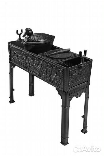 Чугунный мангал новый 