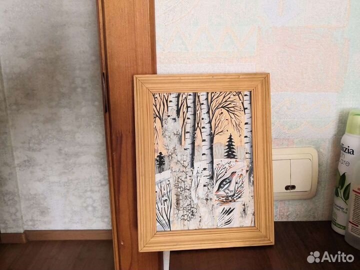 Картина маслом, береста