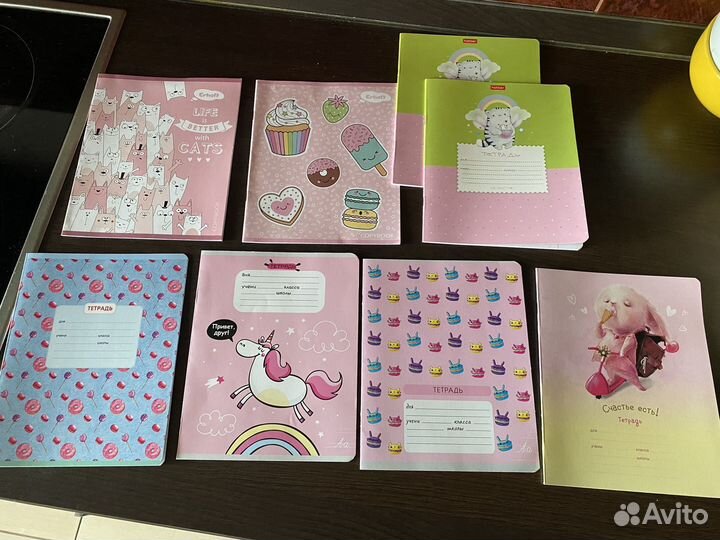 Тетрадки в косую линейку