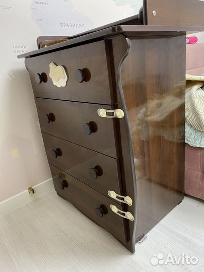 Детская кроватка и комод Красная звезда (Можга)