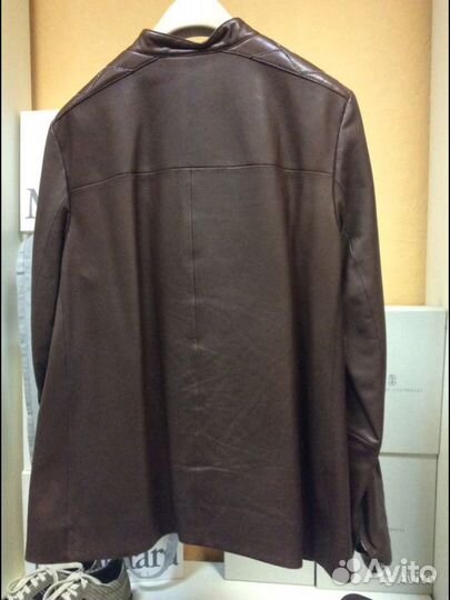 Куртка кожаная Brunello Cucinelli оригинал
