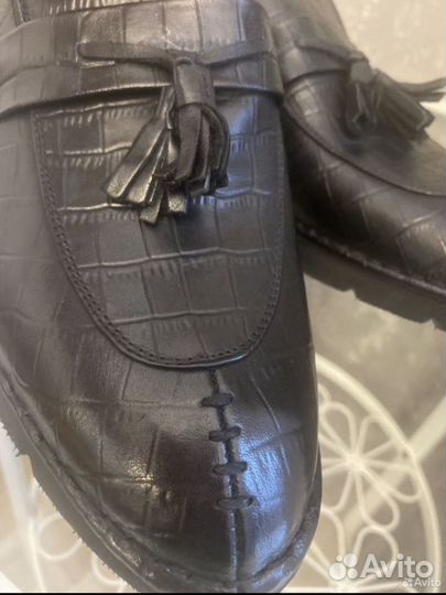 Лоферы мужские 42 рептилия