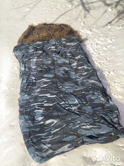 Спальный мешок из натурального меха