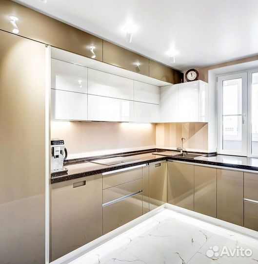 Угловая кухня с мдф фасадами