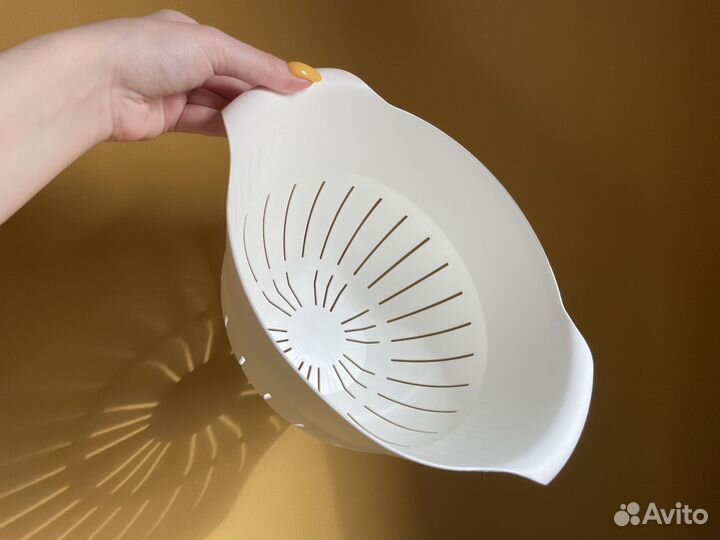 Редкий IKEA дуршлаг Флэккиг с ручками