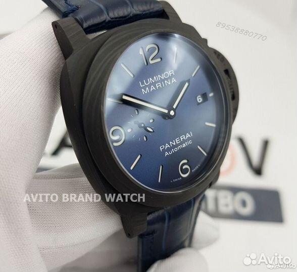 Часы мужские Panerai Luminor Marina blue dial new